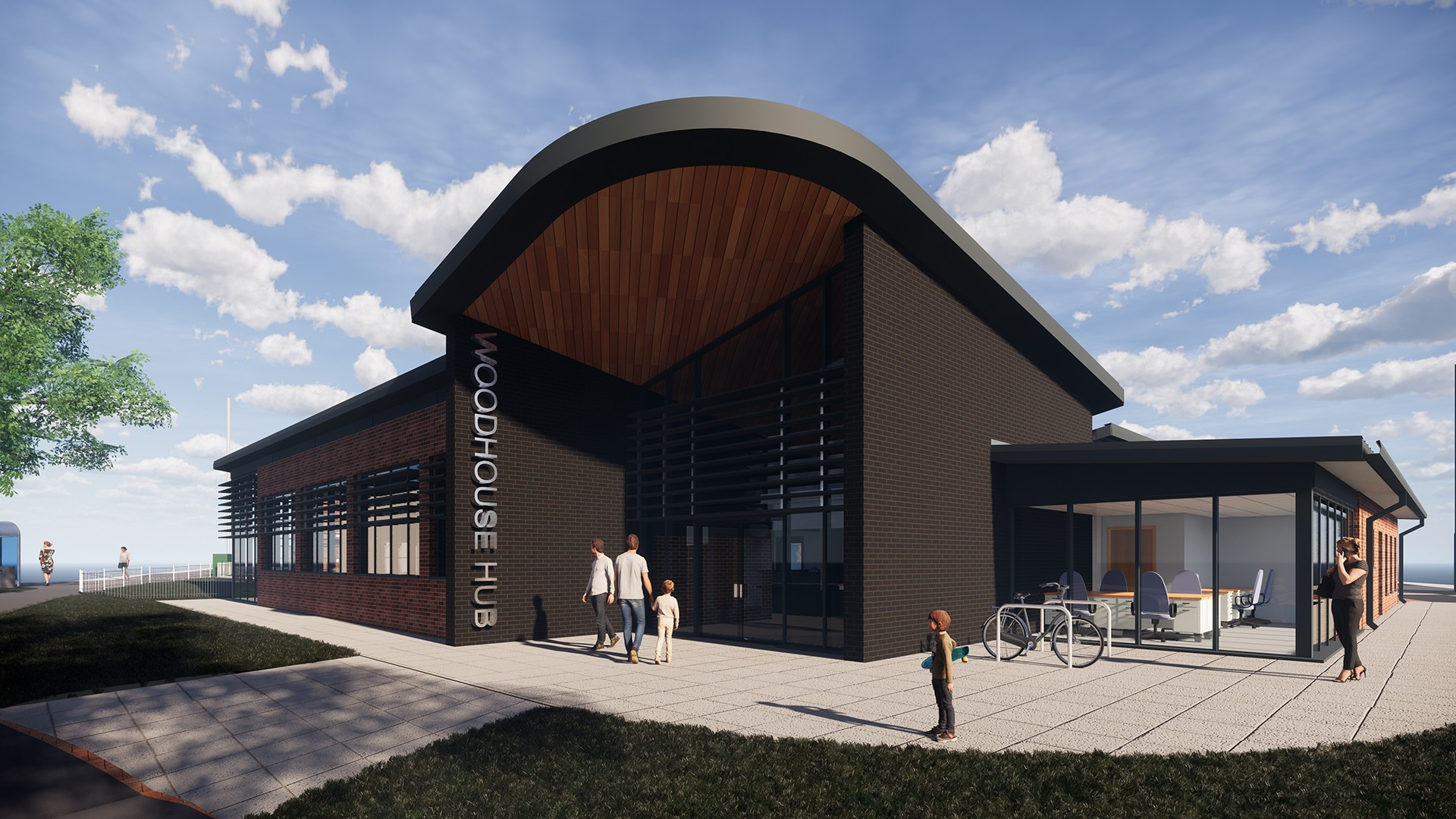 Woodhouse Community Hub designed by Sheffield based architects Self