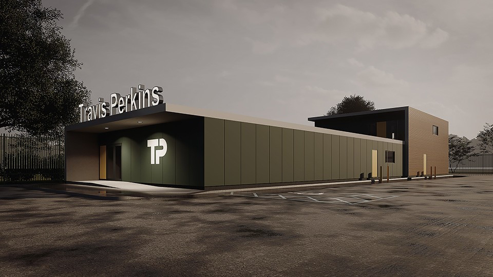 Travis Perkins store for the future designed by architects Self